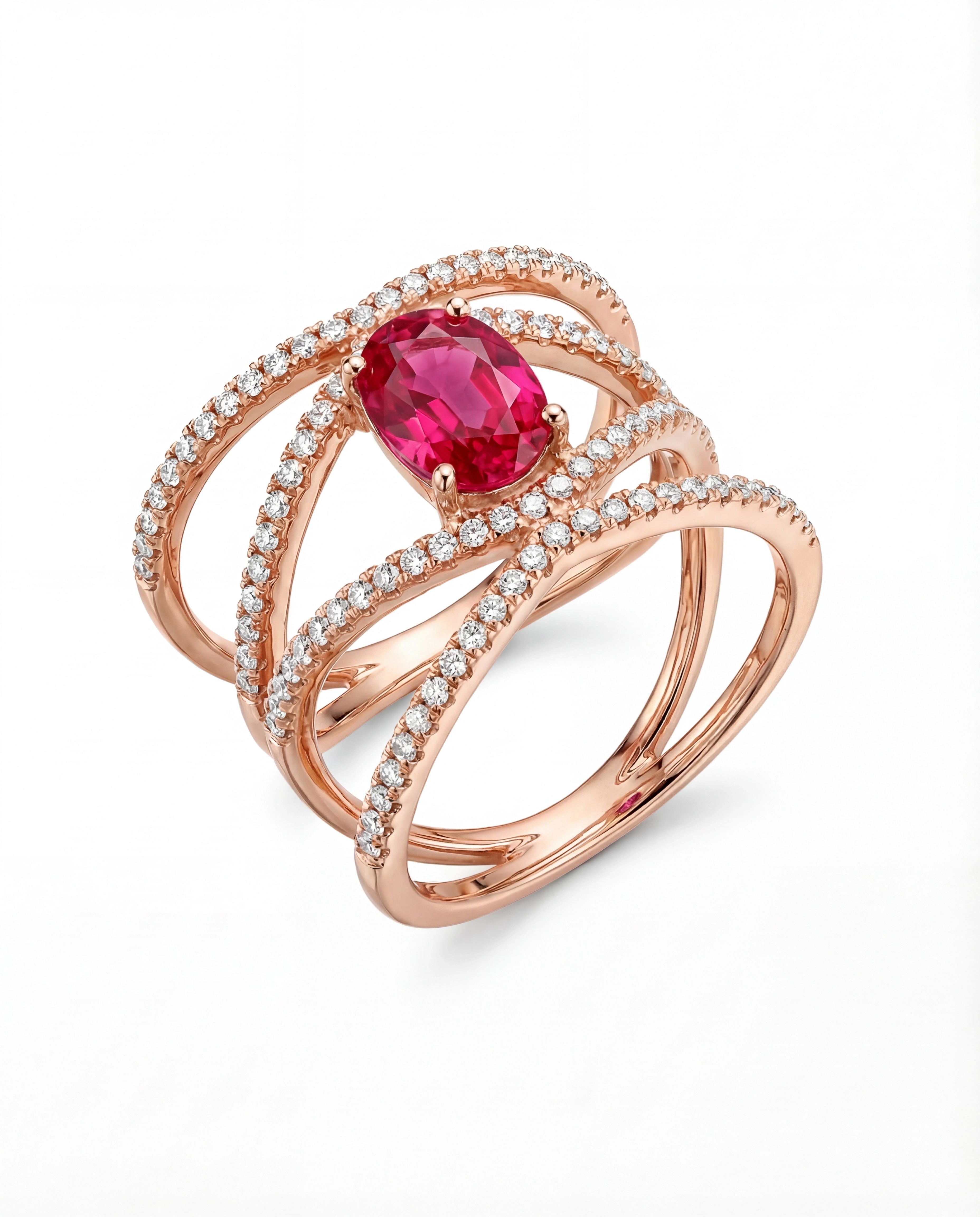 Rosé Virelia Interlace Ring