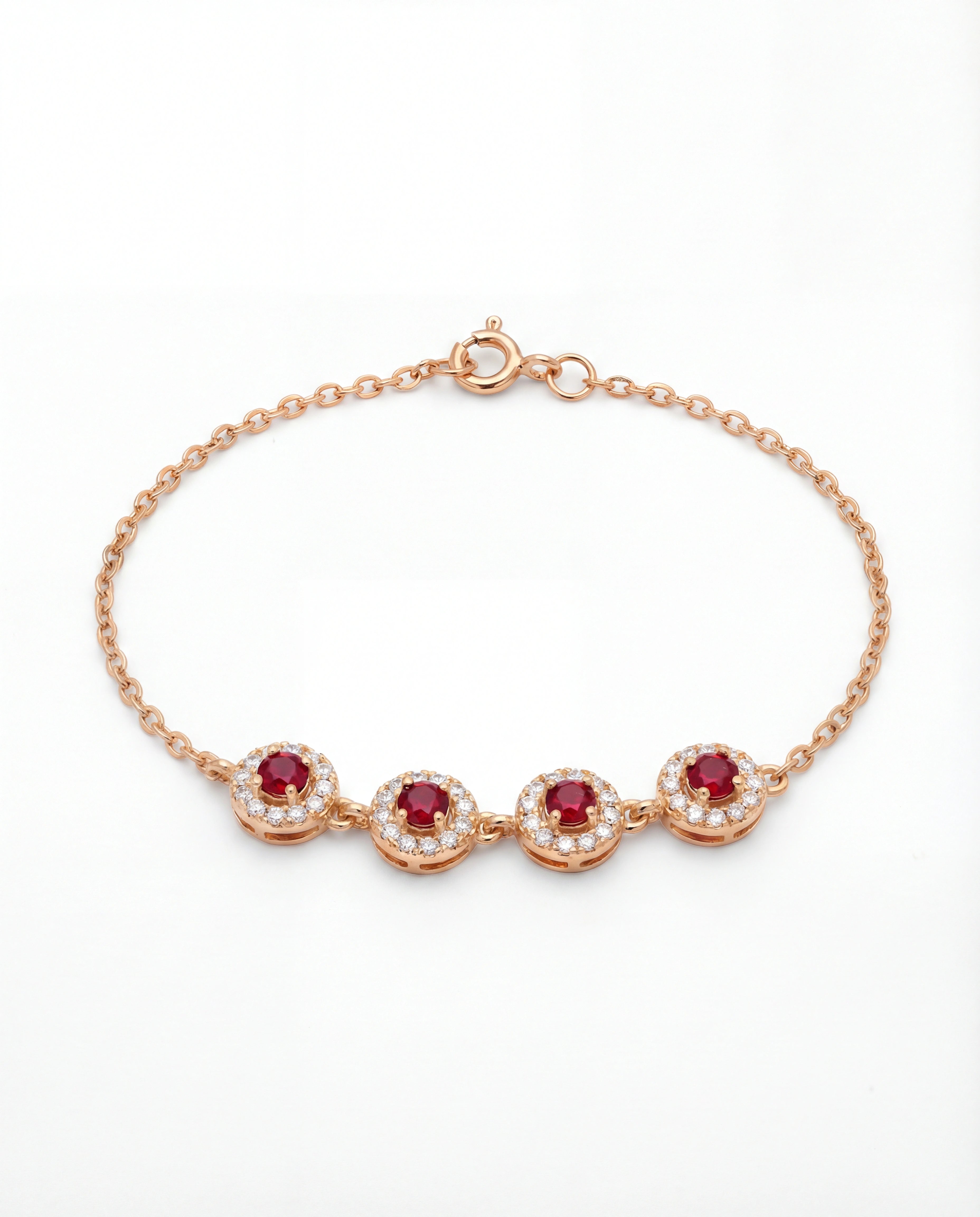 Rosé Rubina Halo Bracelet