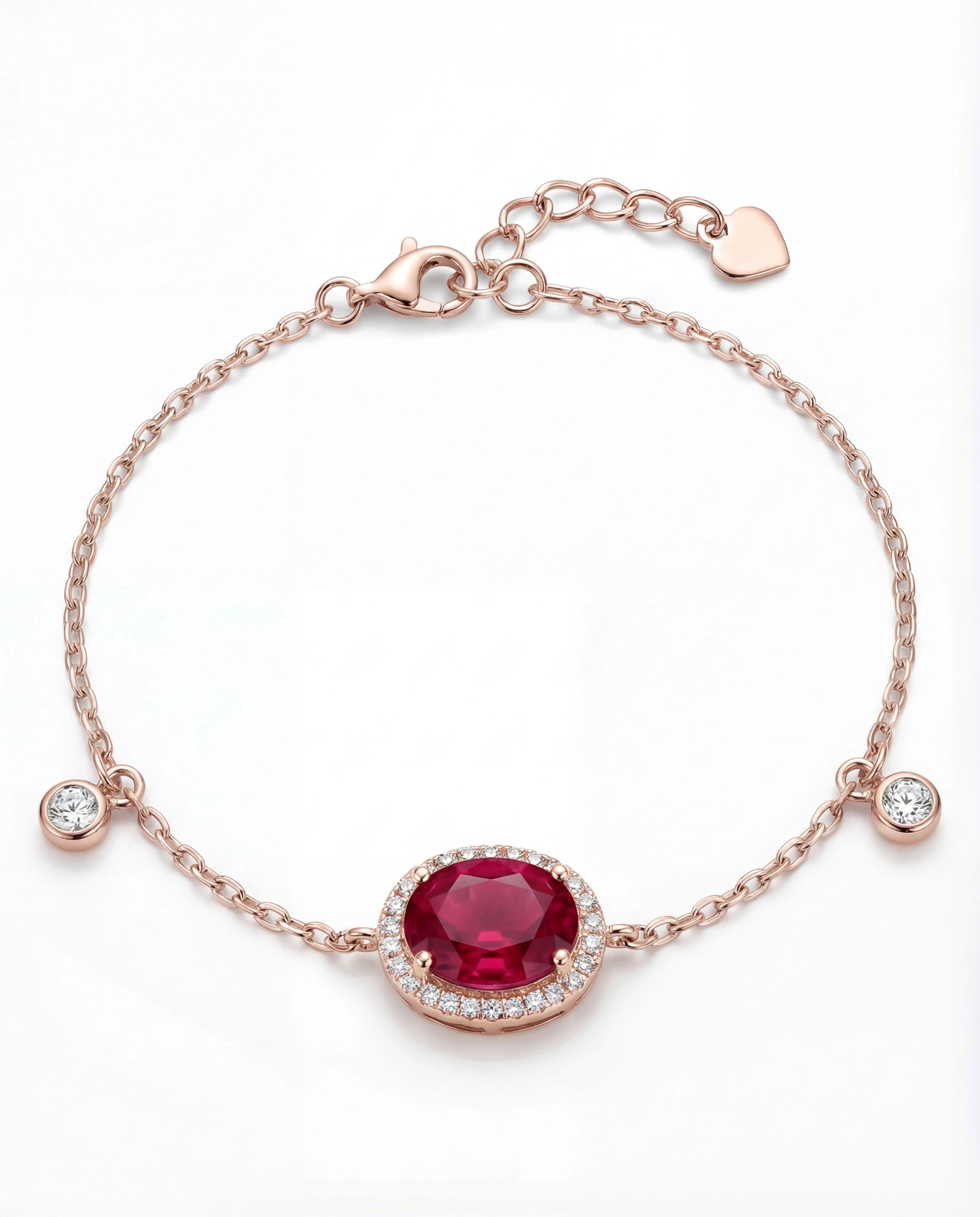 Rosé Rubina Halo Bracelet