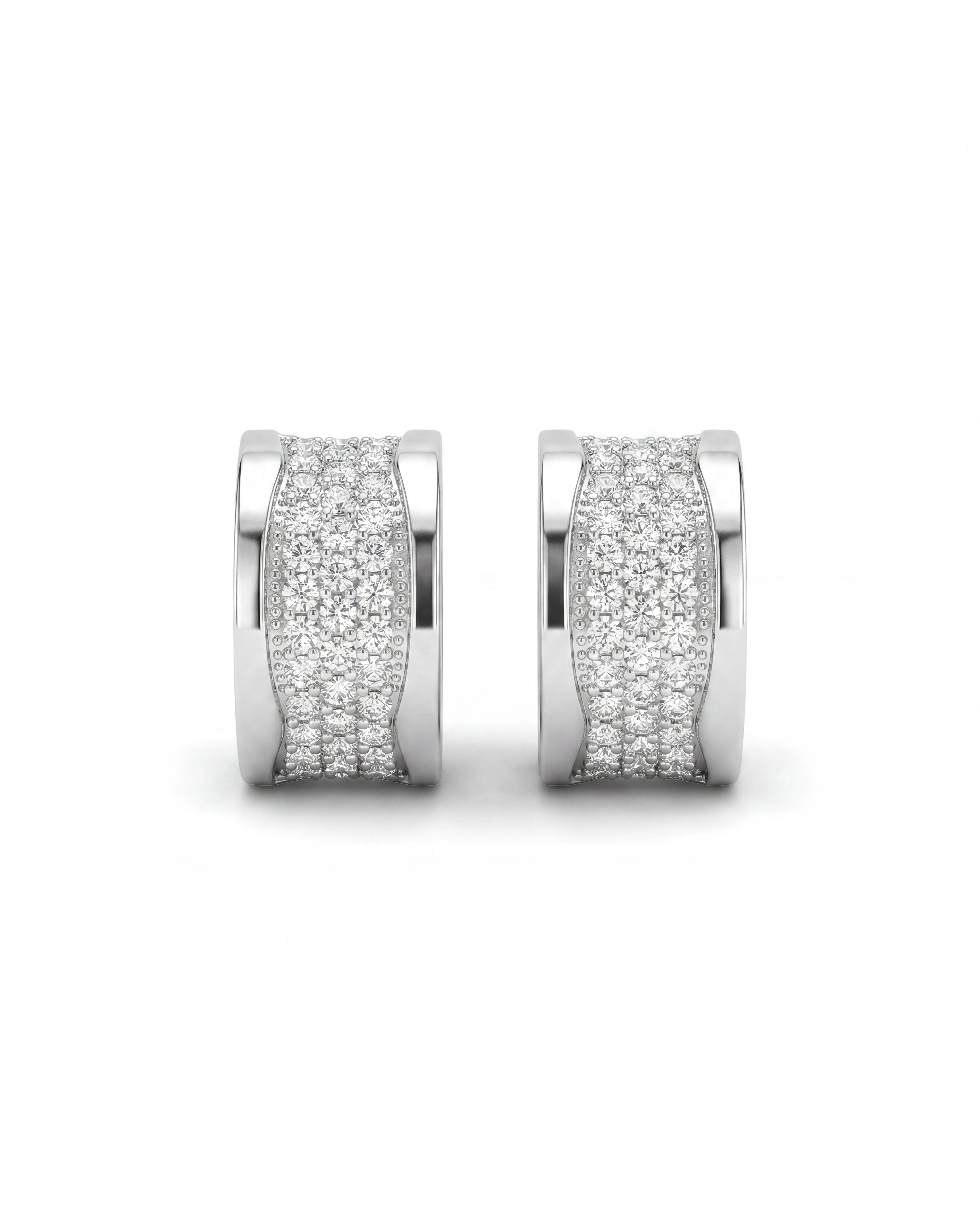 Lumière Pavé Huggie Earrings