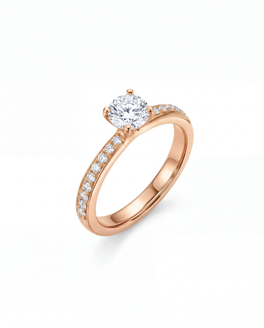 Rosé Celestia Pavé Ring