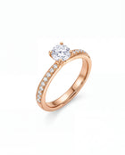 Rosé Celestia Pavé Ring